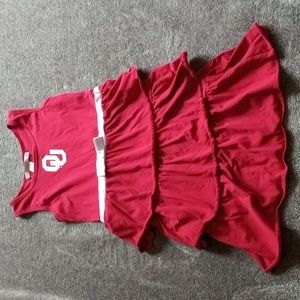 OU tiered sleeveless dress